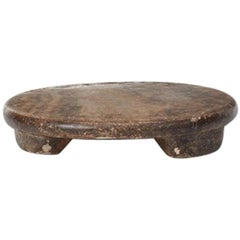 Round Marble Roti Board, Rajasthan, 19th Century