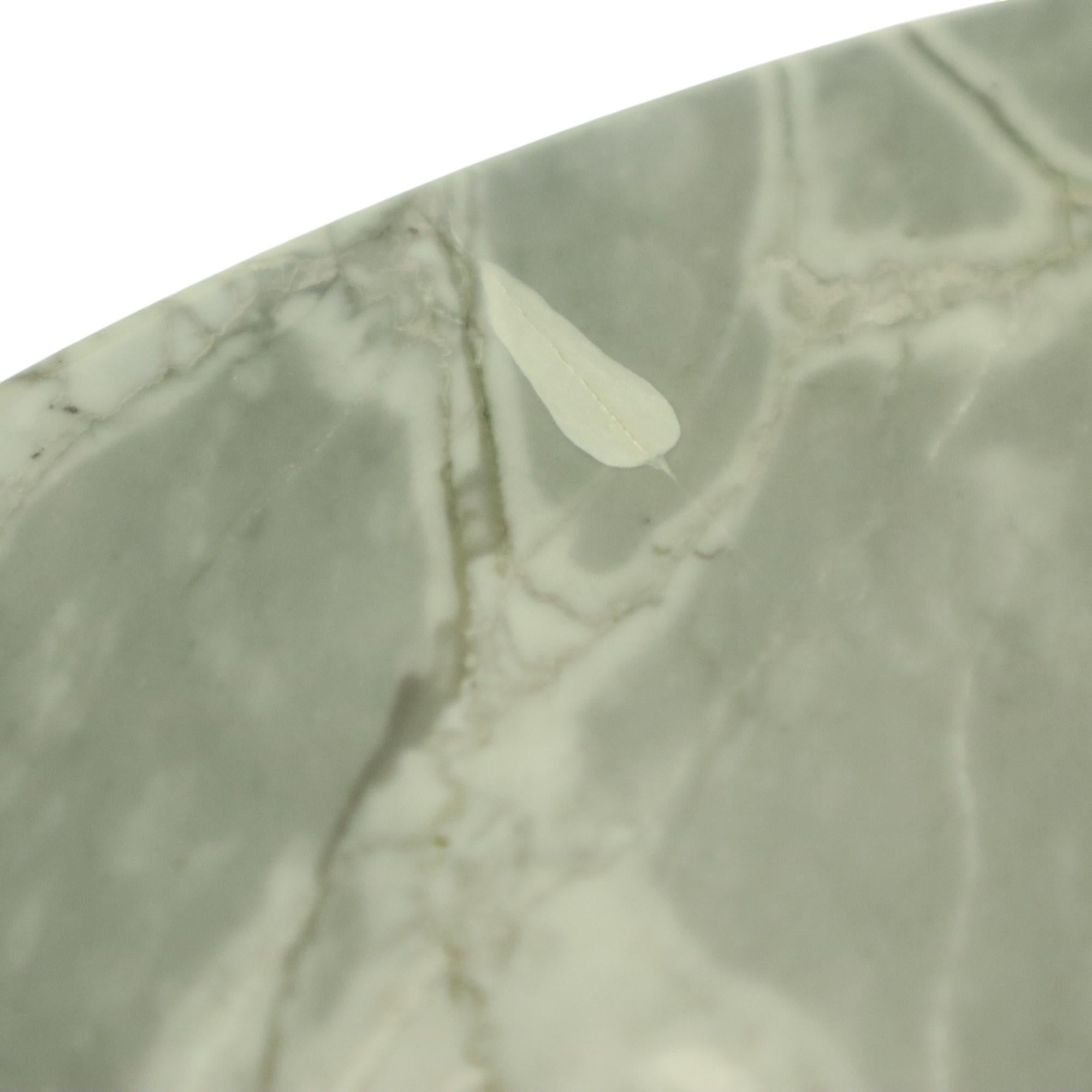 Table d'appoint ronde en marbre Table à plantes sur roulettes 1970 en vente 12