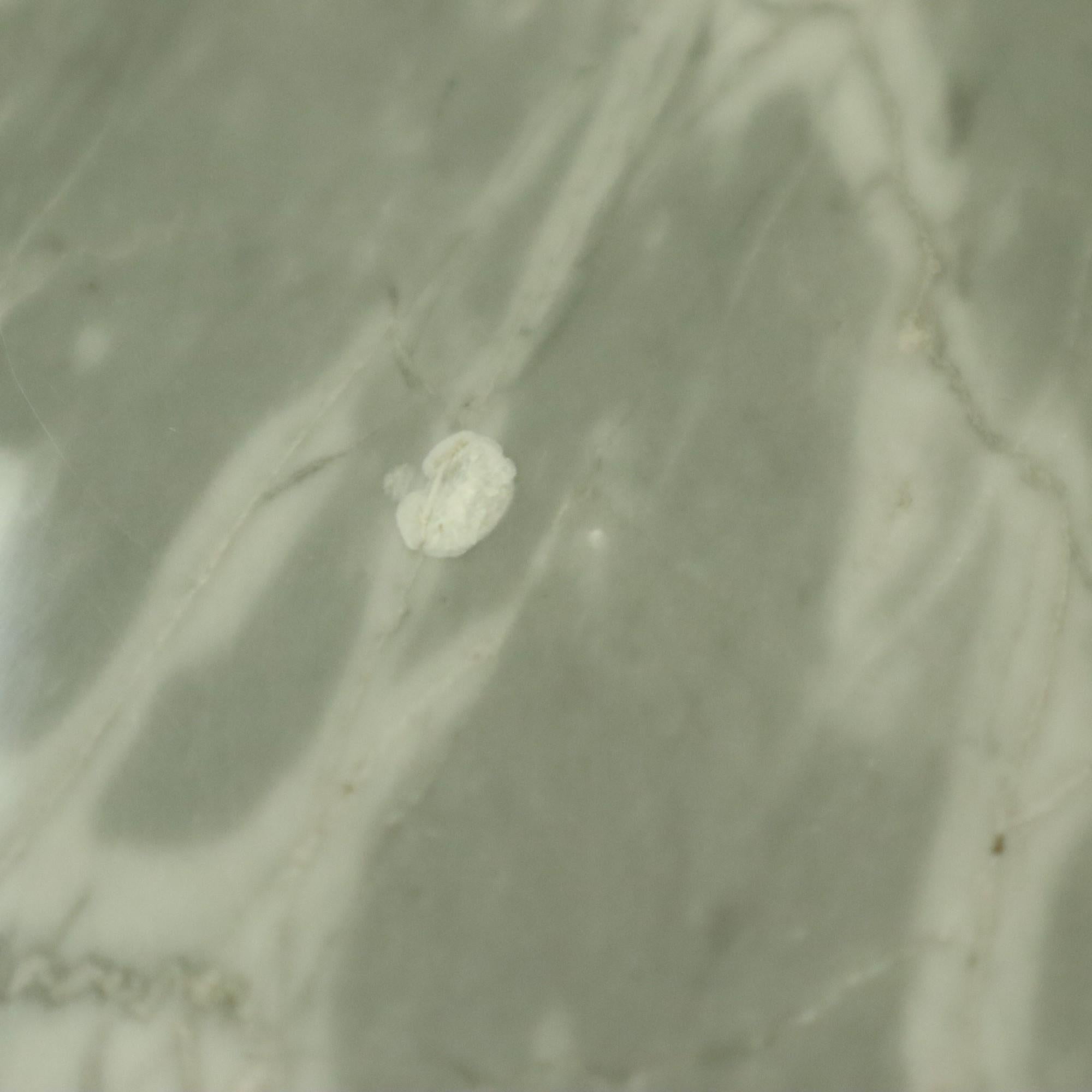 Table d'appoint ronde en marbre Table à plantes sur roulettes 1970 en vente 13