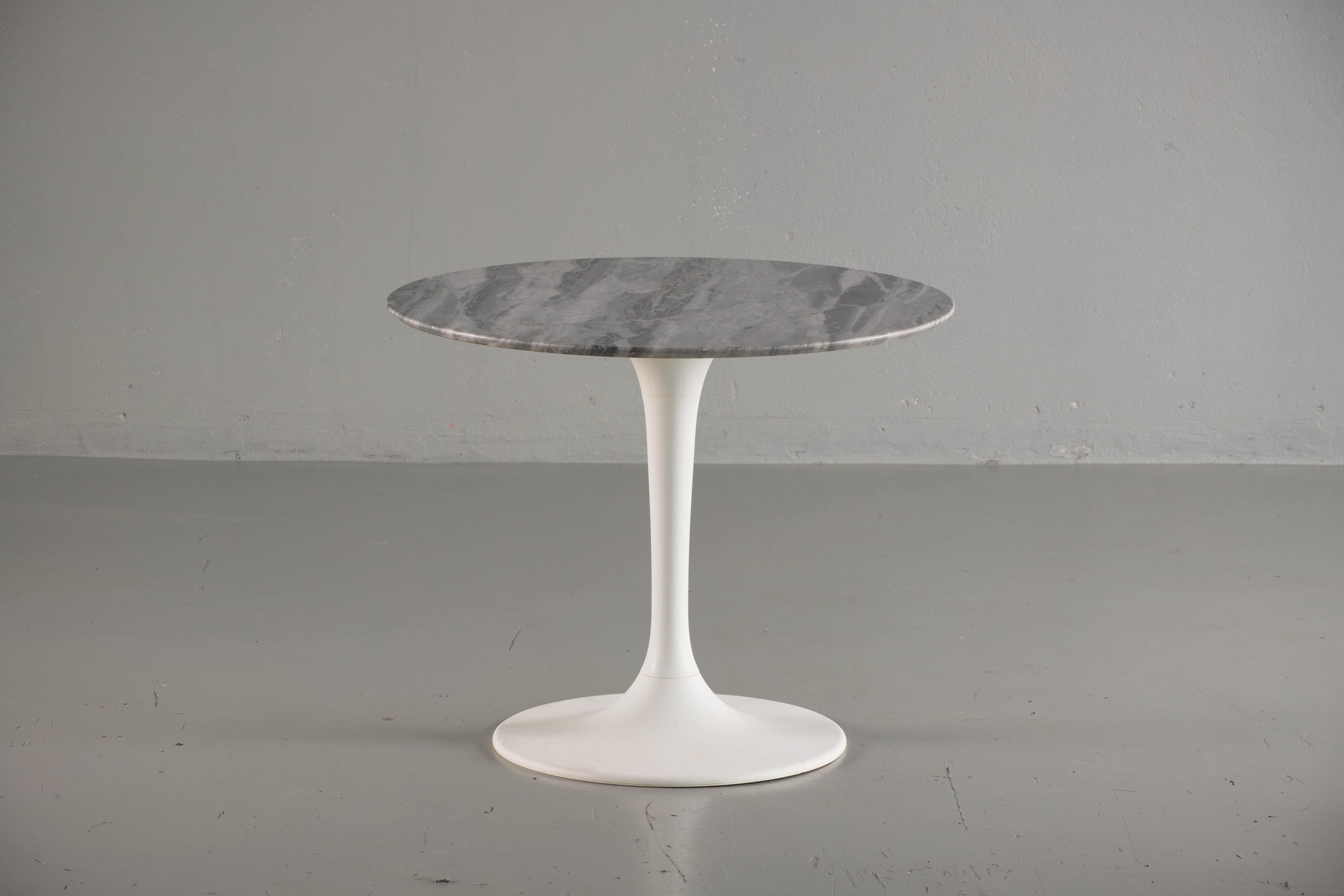 English Round Marble Table, 1960