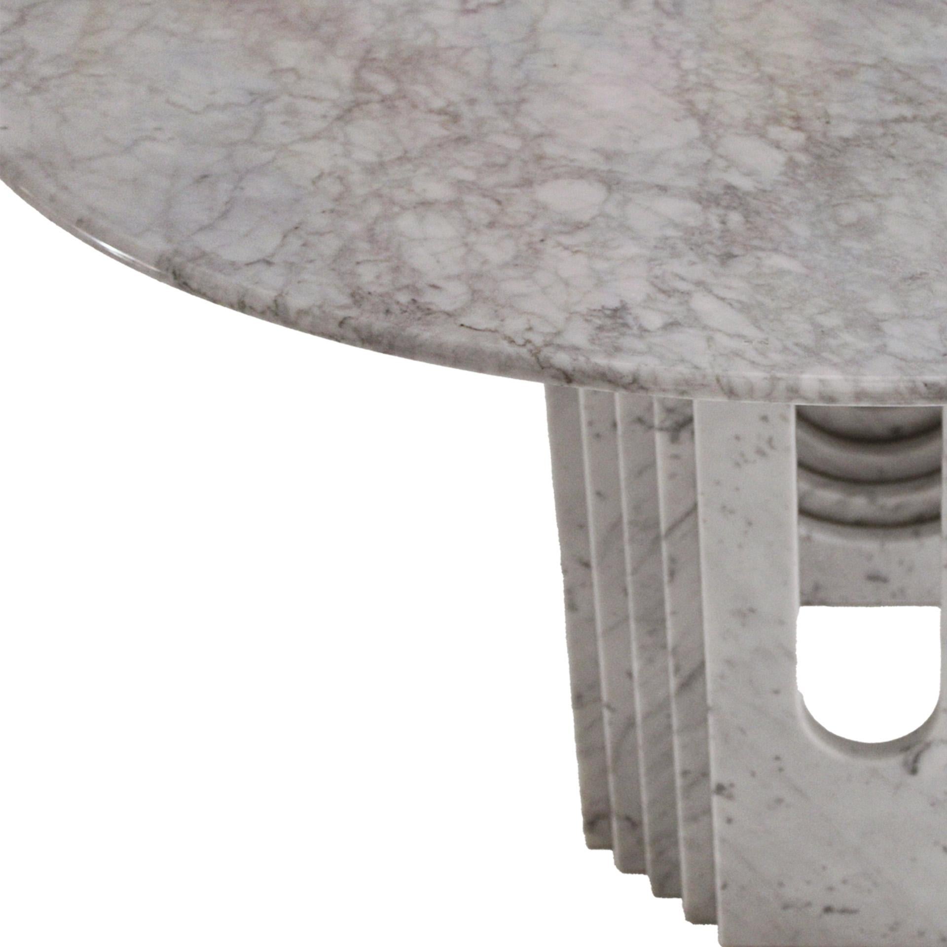 Late 20th Century Round Marble Table designed by Carlo Scarpa for Cattelan, Italy 70s