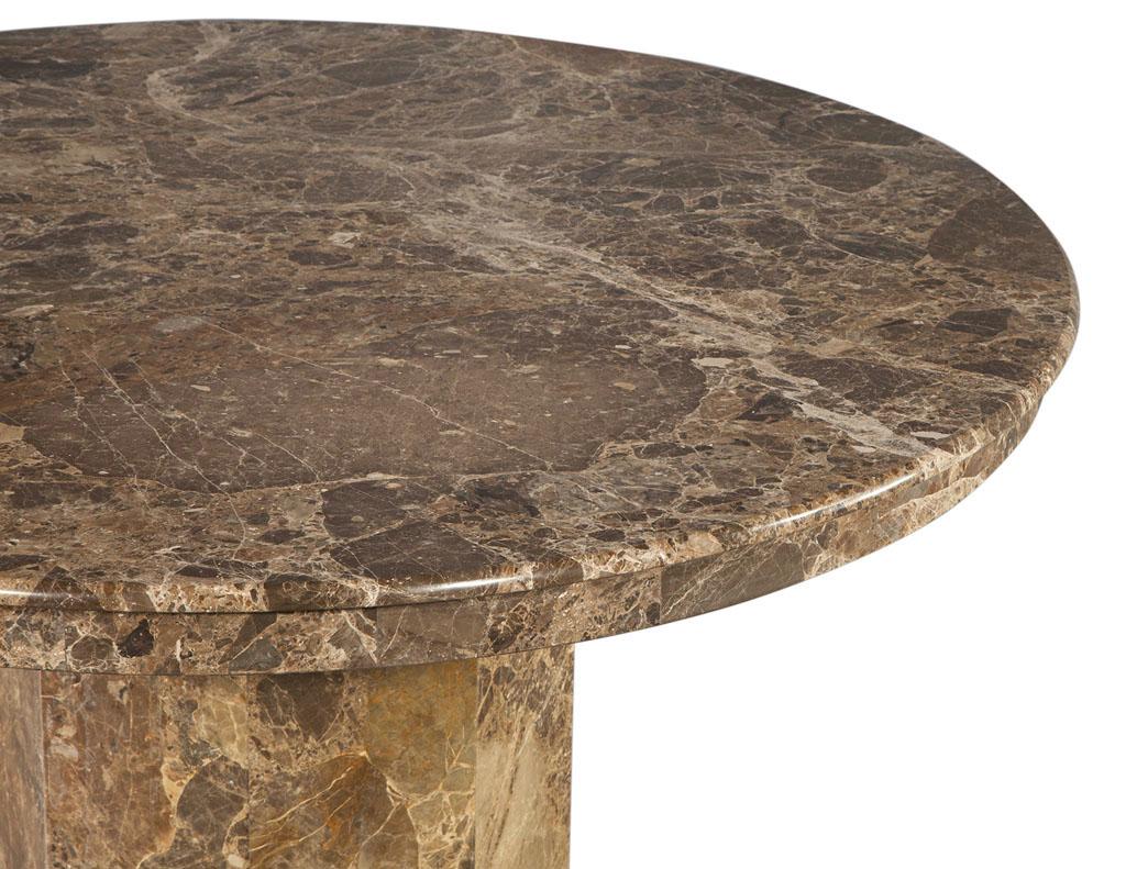 Round Marble Top Dining Table, Italy, circa 1970s 4