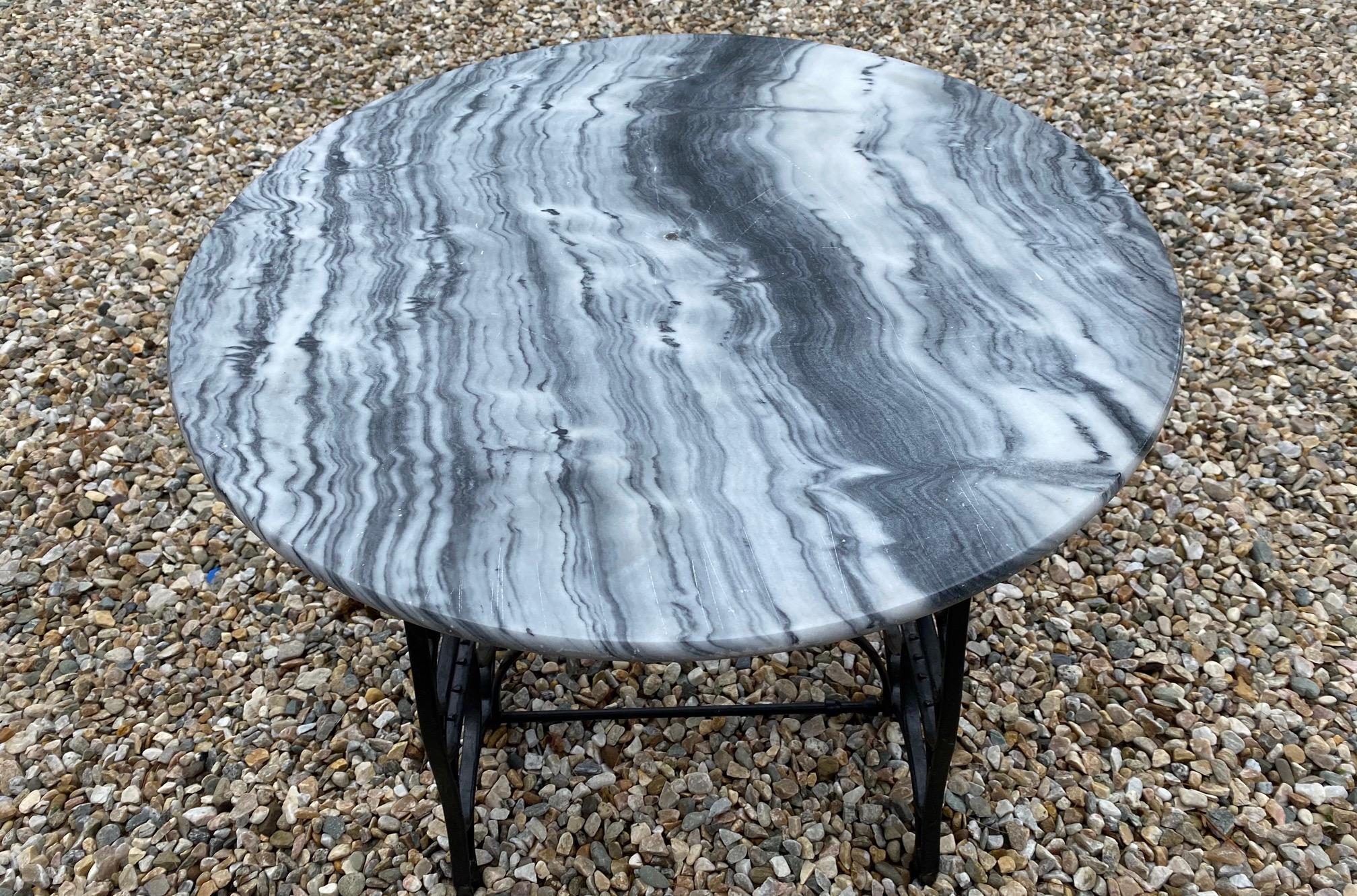 marble top garden table