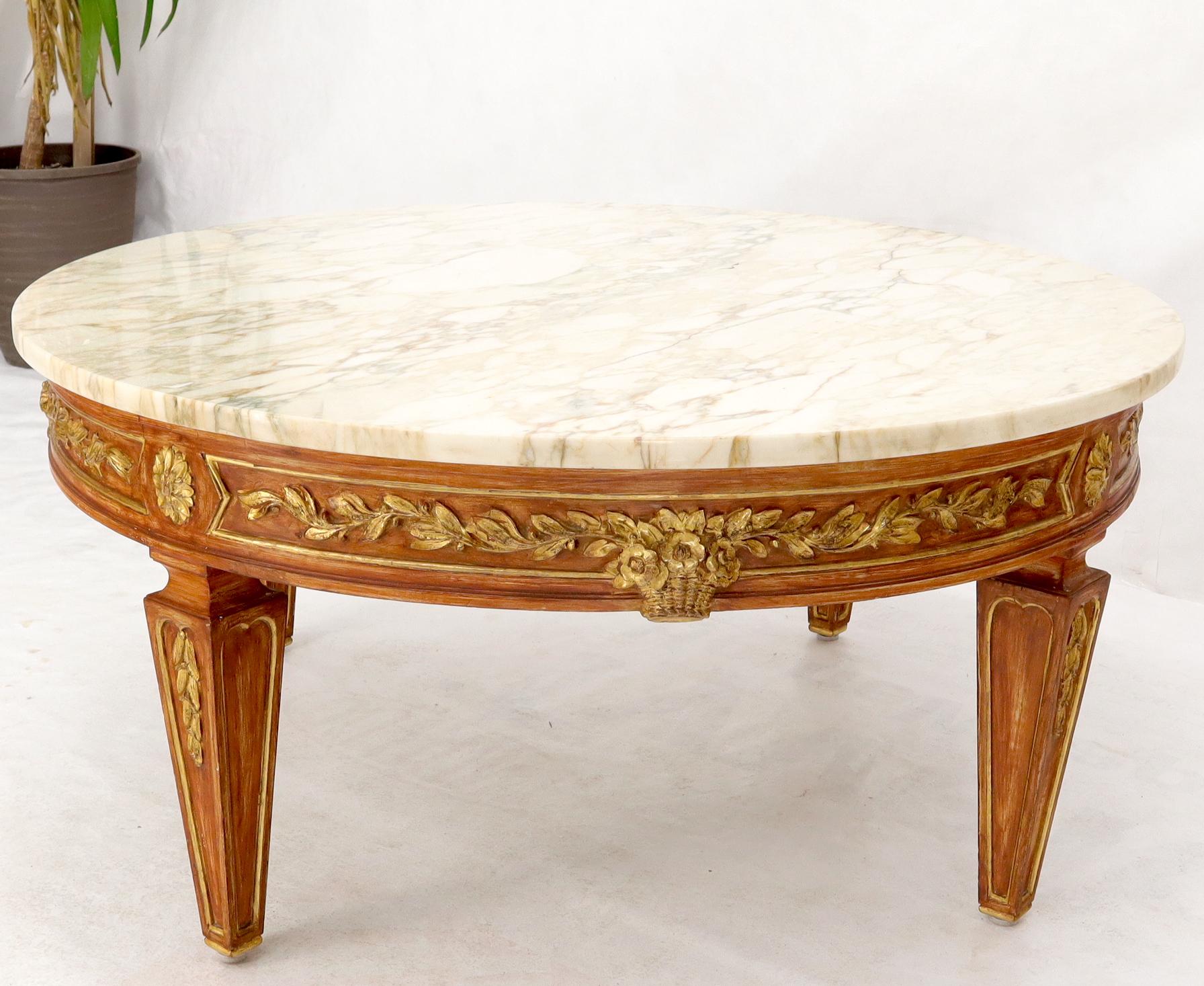 vintage marble top coffee table