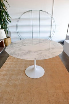 Round Marble Tulip Table by Eero Sarrinen for Knoll