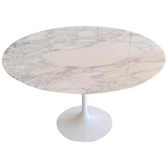 Round Marble Tulip Table by Eero Sarrinen for Knoll