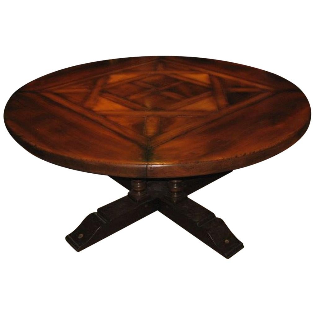 Round Marquetry Table For Sale