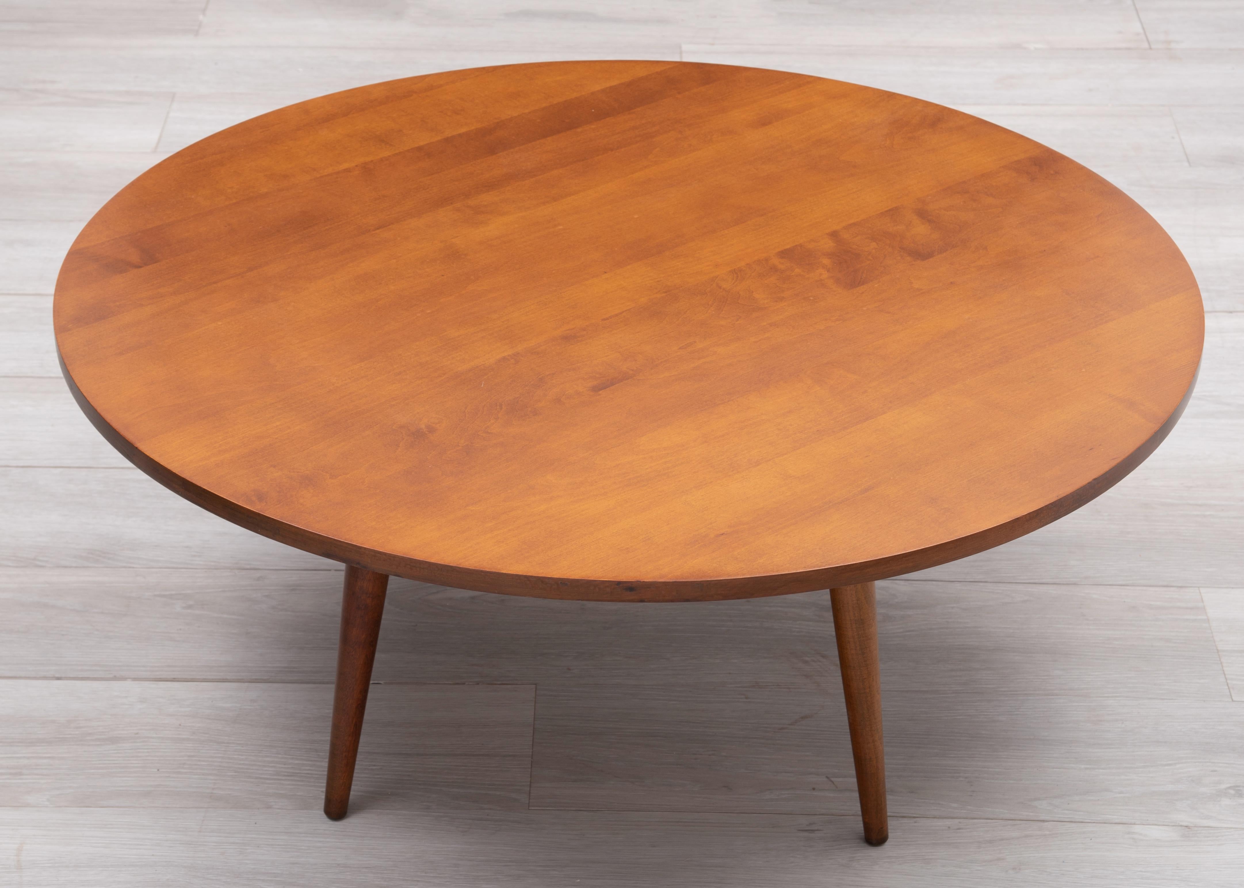 Round Paul McCobb Planner Group Coffee Table Winchendon Unmarked 1950s For Sale 3