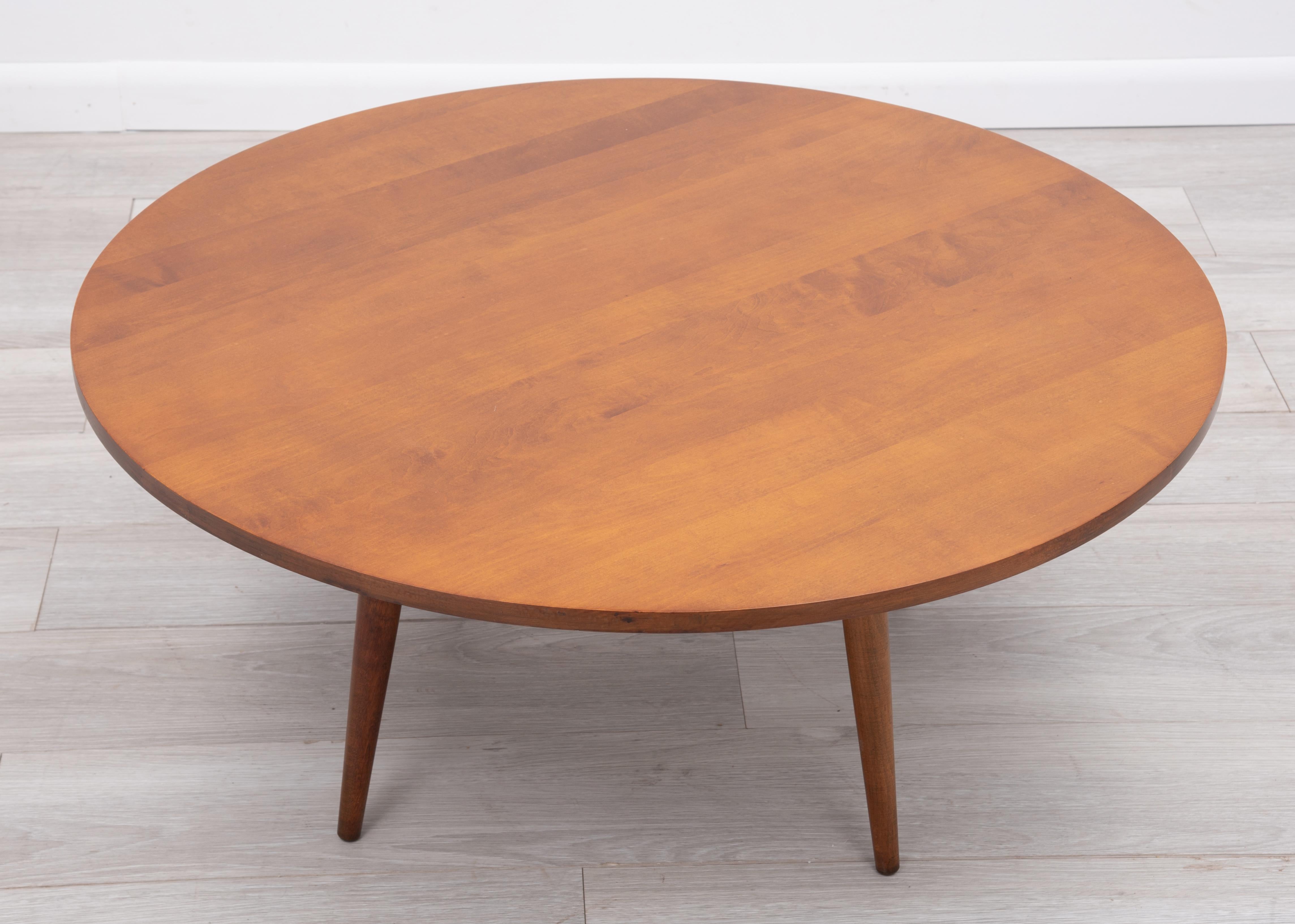 Round Paul McCobb Planner Group Coffee Table Winchendon Unmarked 1950s For Sale 4