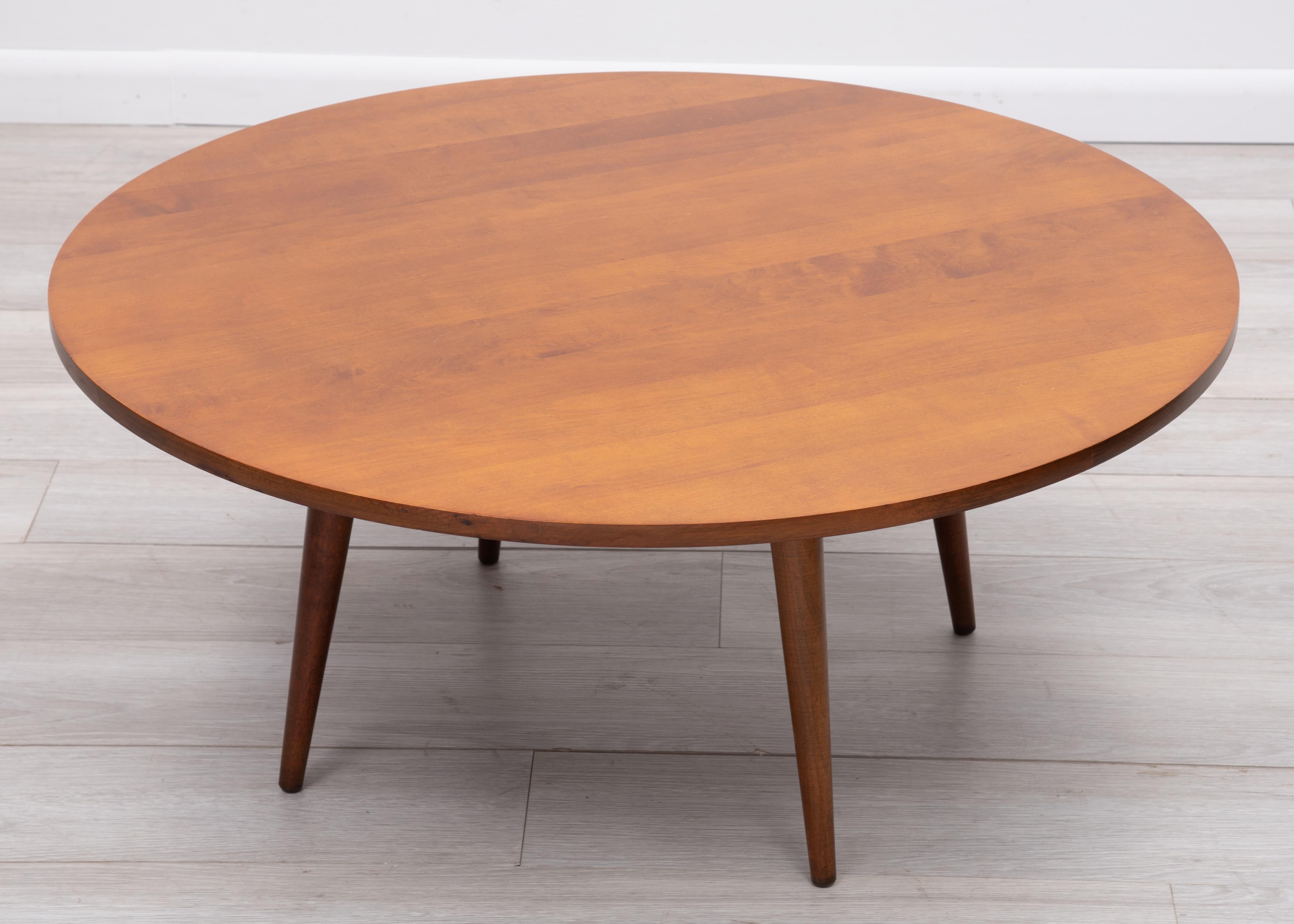 Round Paul McCobb Planner Group Coffee Table Winchendon Unmarked 1950s For Sale 2