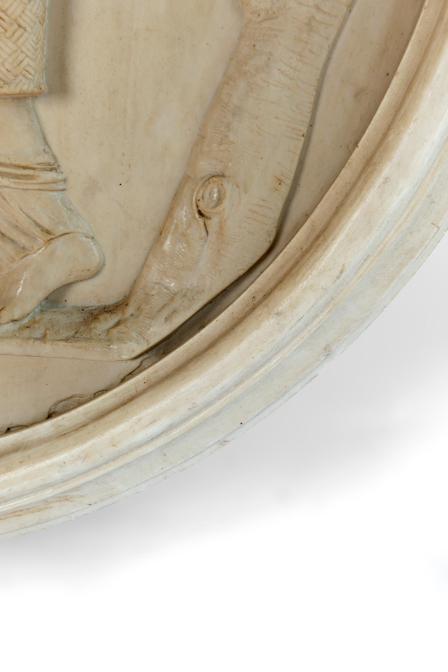 Round Medallion Synthetic Plaster of Greek Mythological Figures 2
