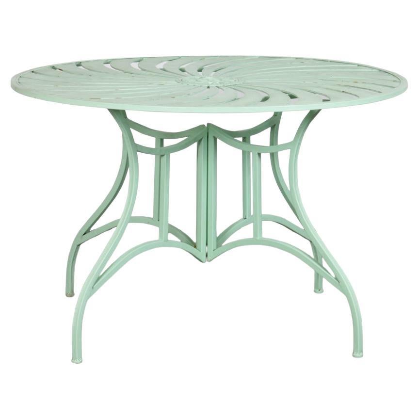 Round metal garden table, 1990s
