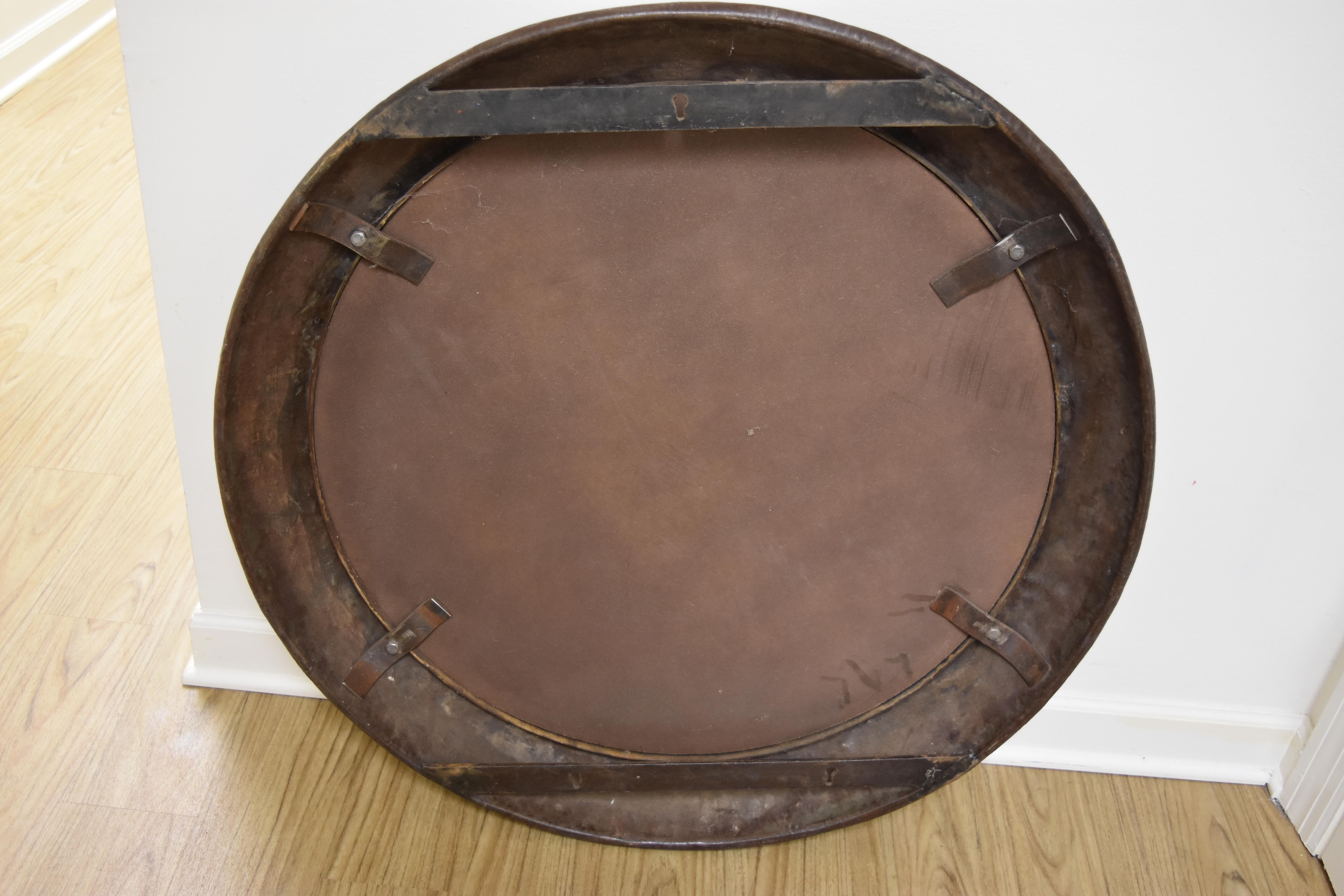Round Metal Mirror from Spain 1