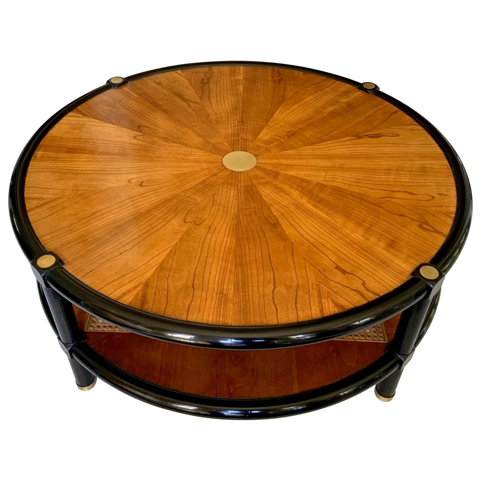 Mid-Century Modern Round Michael Taylor for Baker Coffee and Cocktail Table