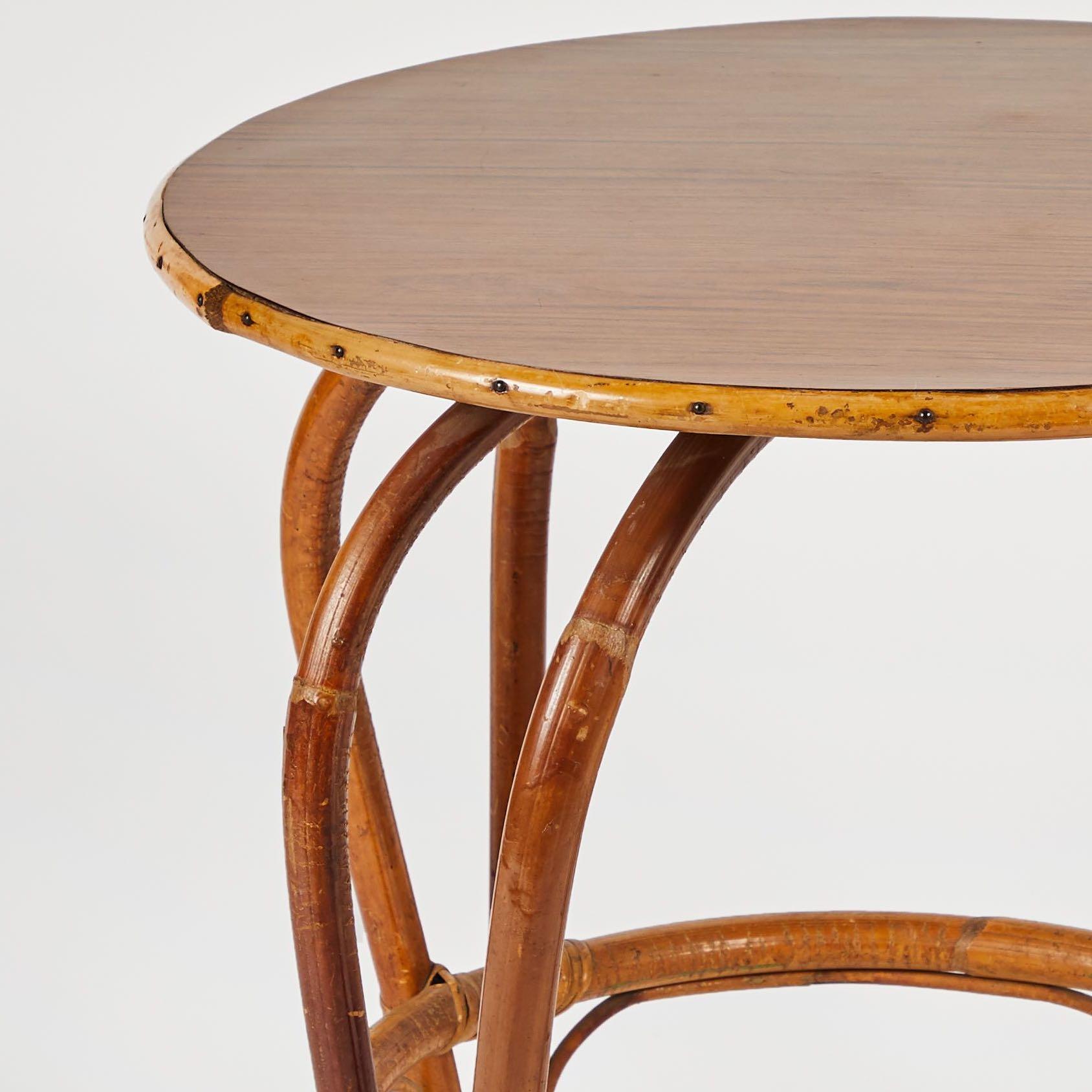 bamboo round table