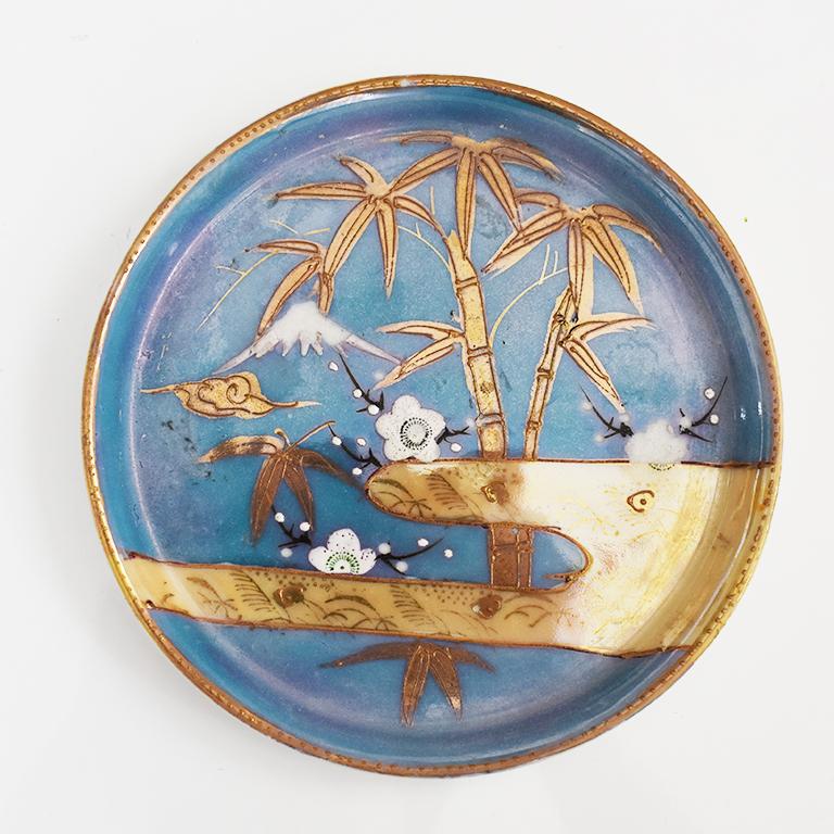 Round Midcentury Ceramic Decorative Vide-Poche Dish or Catchall In Good Condition In Oklahoma City, OK