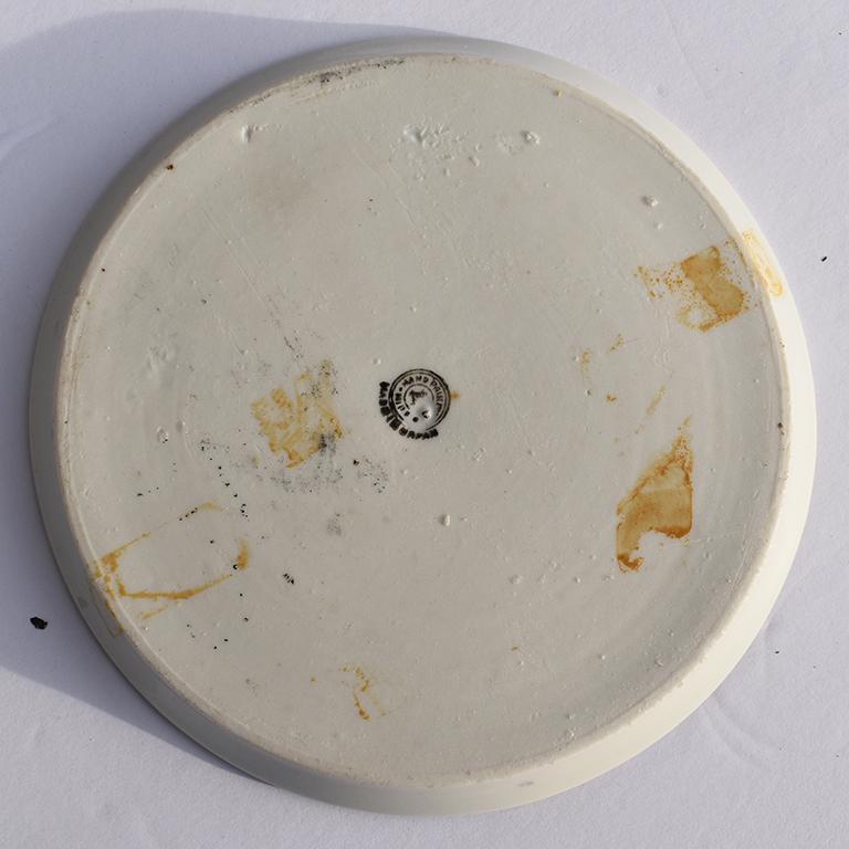 Round Midcentury Ceramic Decorative Vide-Poche Dish or Catchall 1