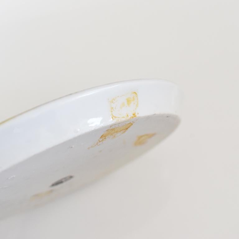 Round Midcentury Ceramic Decorative Vide-Poche Dish or Catchall 2