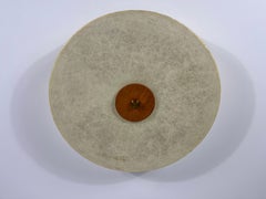 Round Mid-Century Modern Cocoon Flush Mount, 1960s, Germany