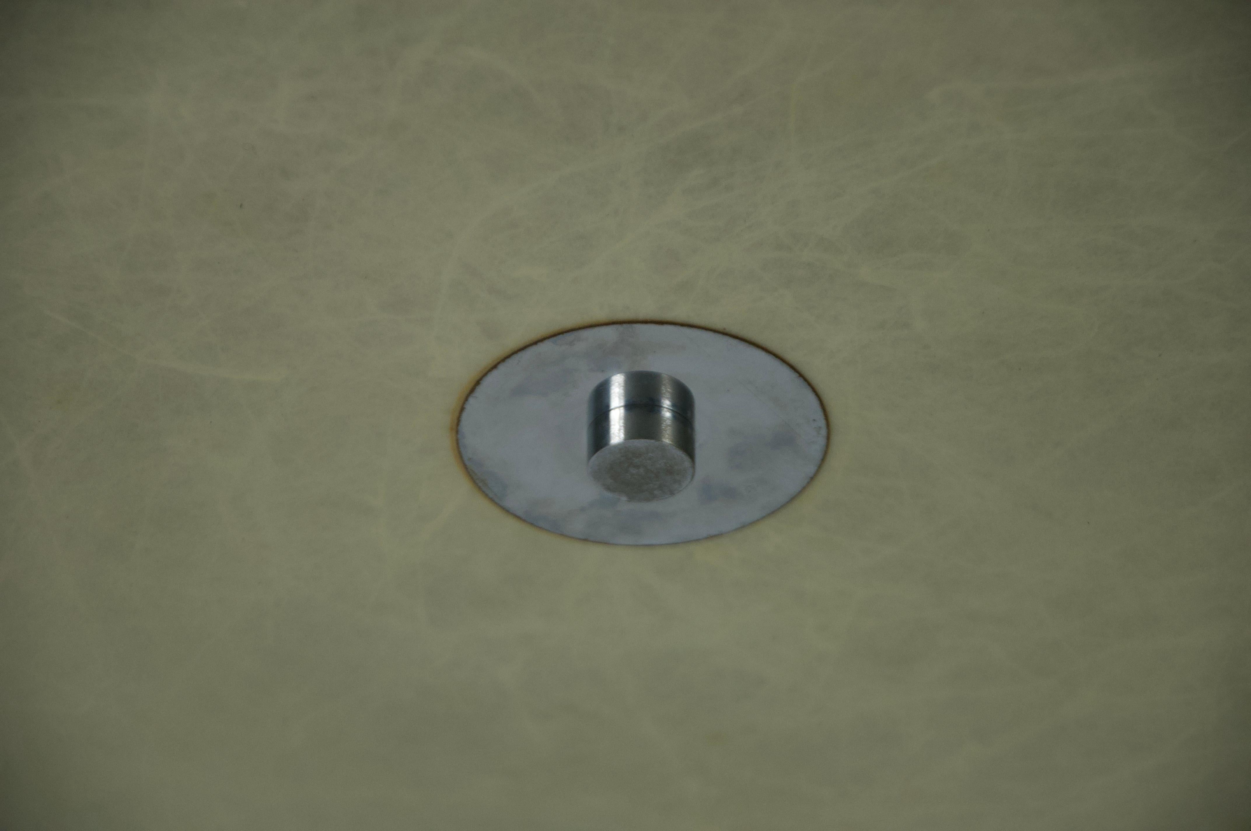 Round Mid-Century Modern Cocoon Flush Mount, 1960s, Italy For Sale 7