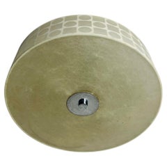 Round Mid-Century Modern Cocoon Flush Mount, 1960s, Italy