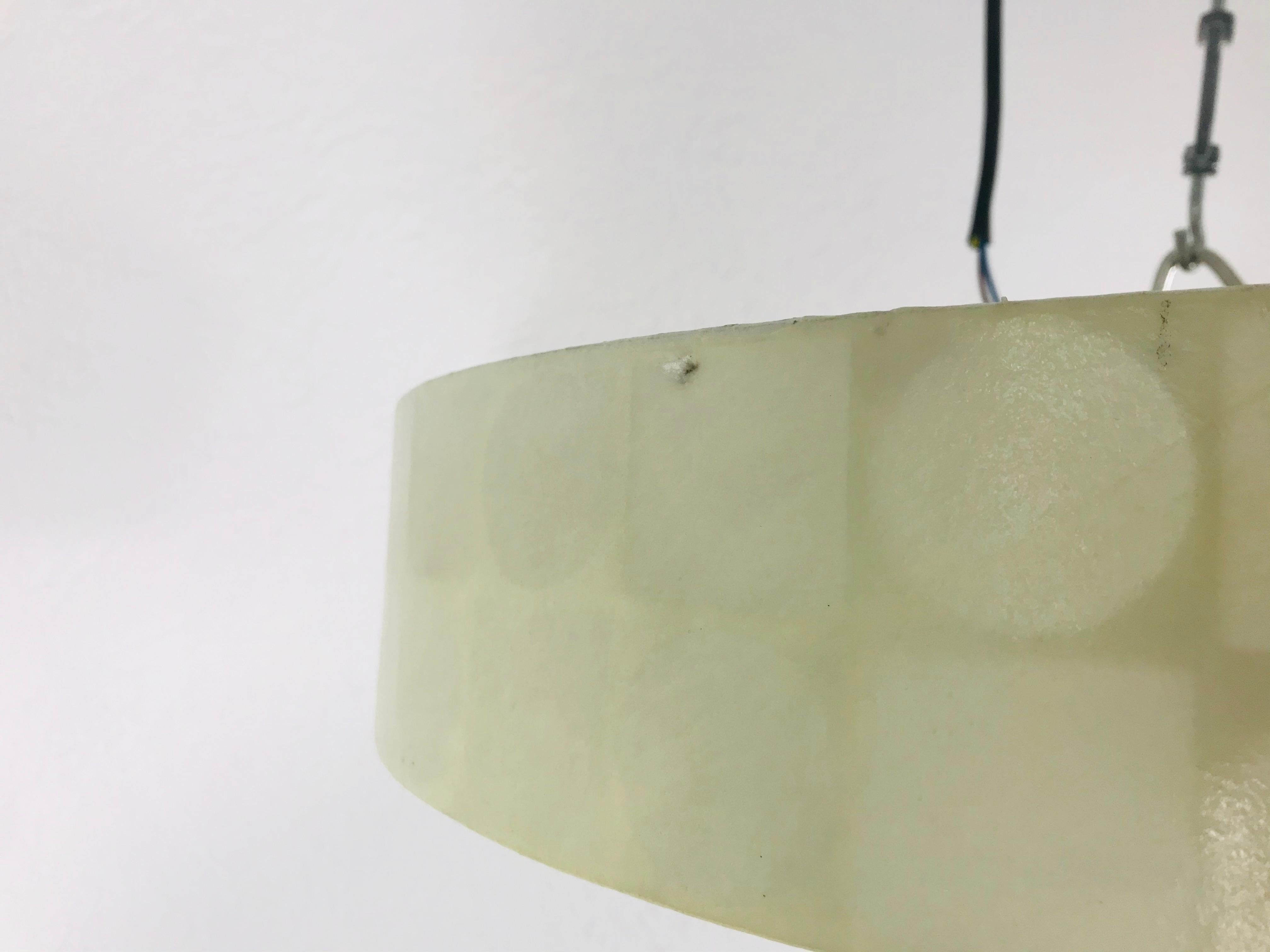 Round Mid-Century Modern Cocoon Flush Mount by Goldkant Leuchten, 1960s, Germany 4