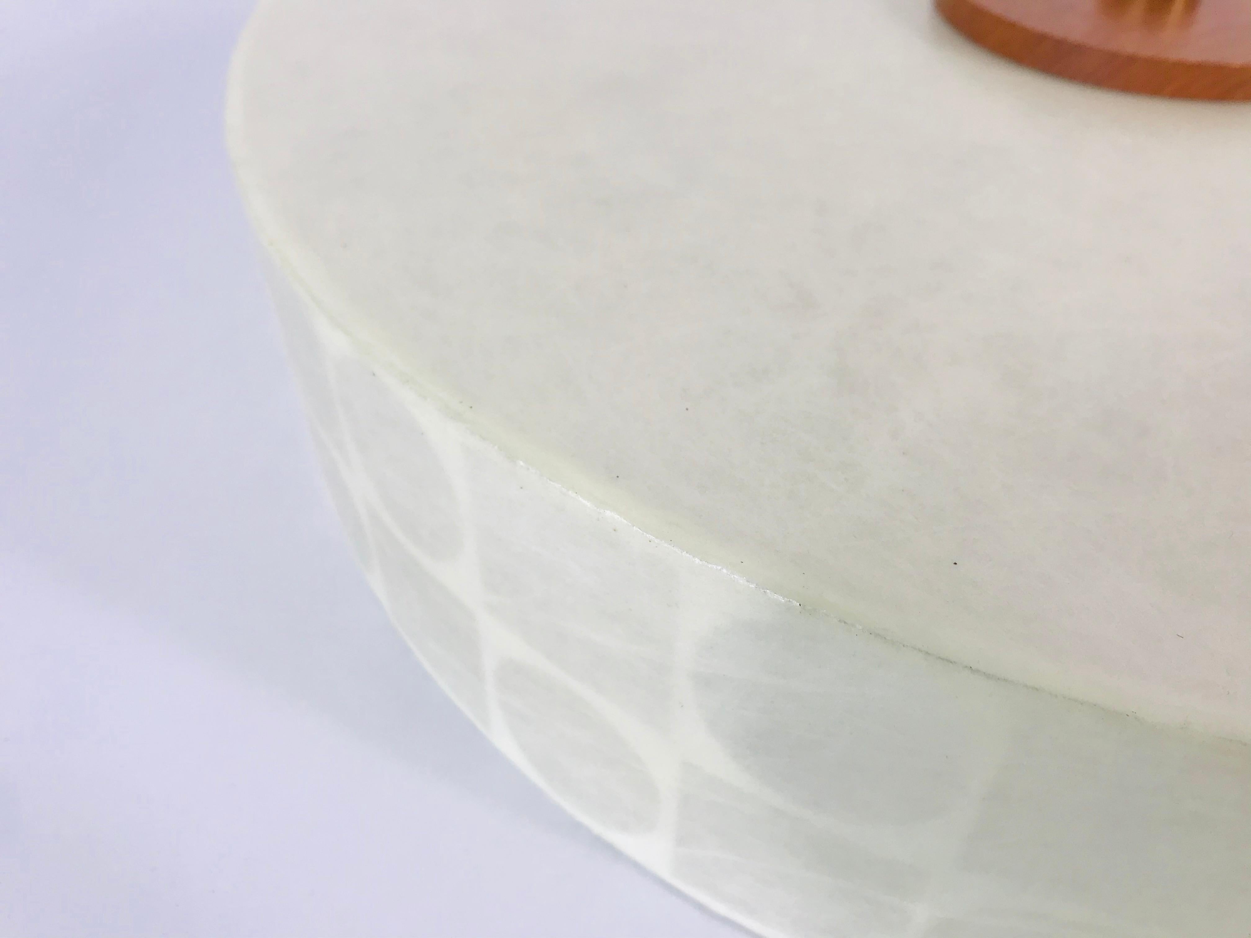 Round Mid-Century Modern Cocoon Flush Mount by Goldkant Leuchten, 1960s, Germany 1
