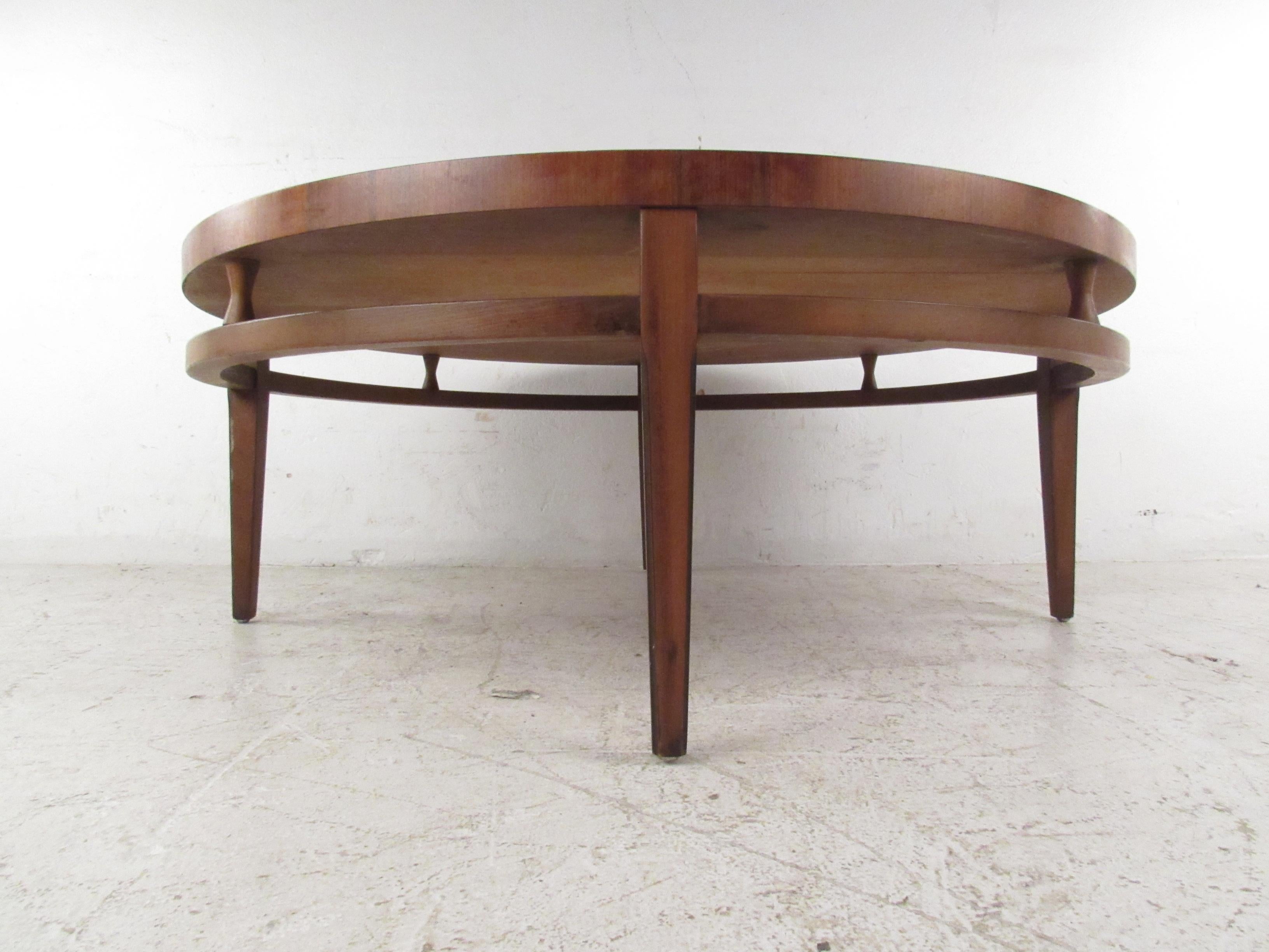 North American Round Mid-Century Modern Coffee Table by Lane Furniture