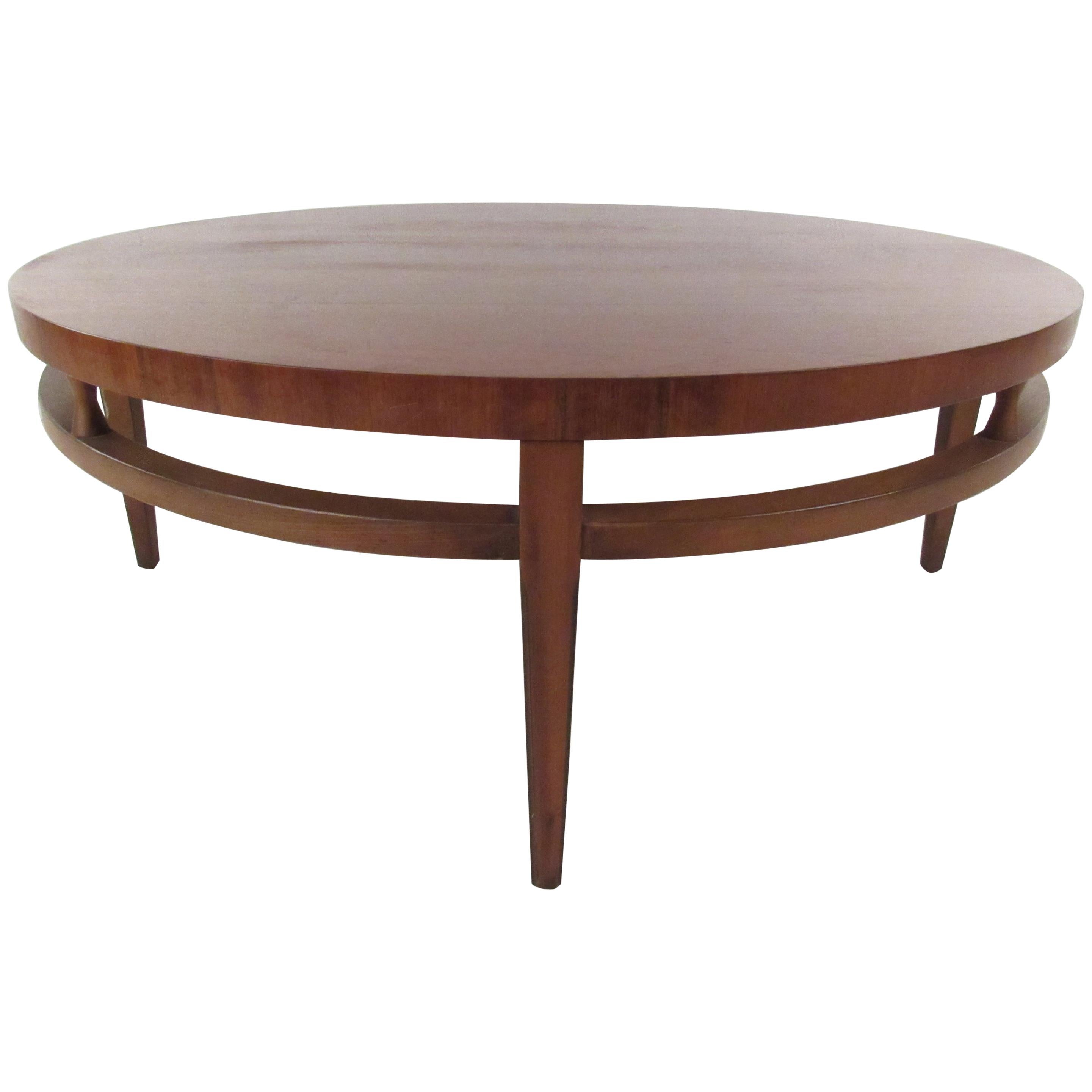 Round Mid-Century Modern Coffee Table by Lane Furniture