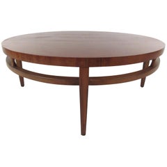 Vintage Round Mid-Century Modern Coffee Table by Lane Furniture