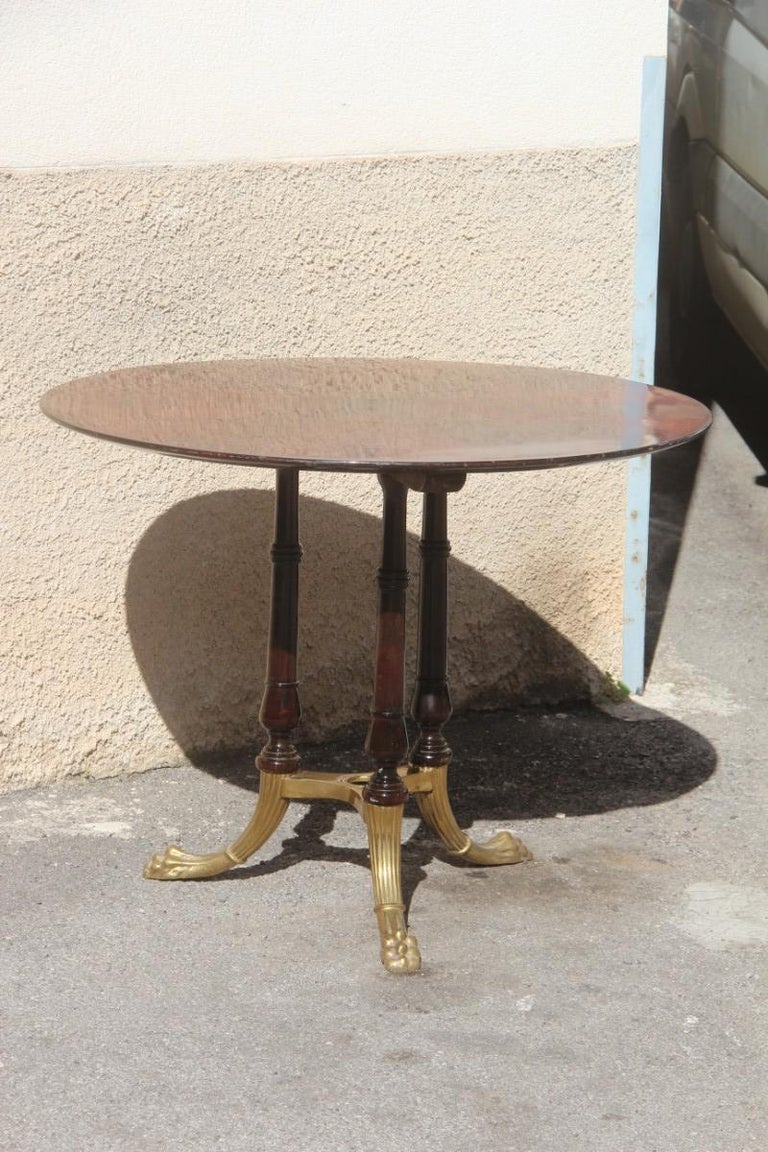 Round Mid-Century Modern Italian Dining Room Table ...