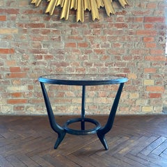 Round Mid-Century Modern Paolo Buffa Style Occasional or Side Table, Italy 1950s