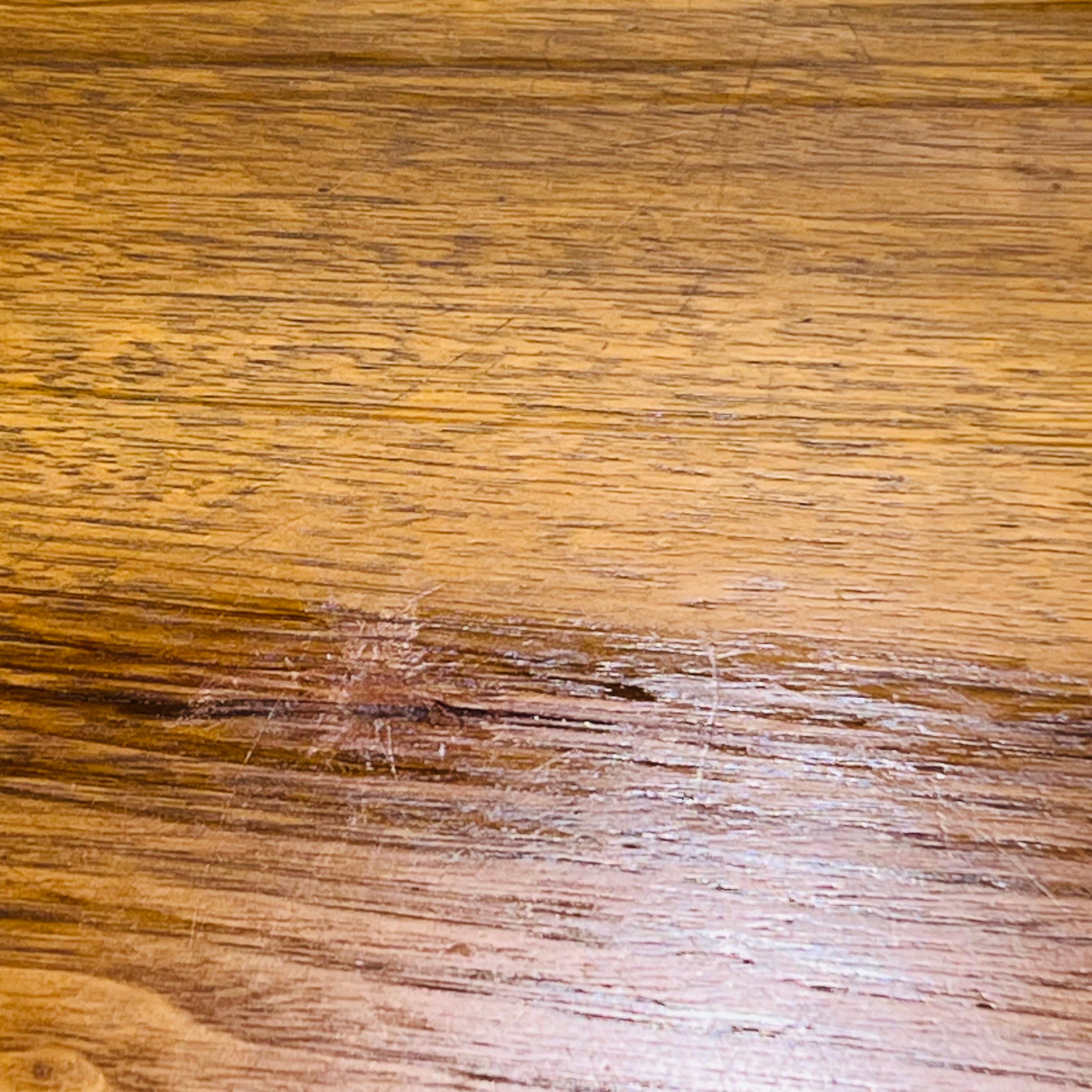 Round Mid Century Modern Walnut Coffee Table For Sale 7