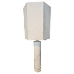 Round Mid-Century Table Lamp in solid marble by Bergboms, Sweden, 1960s