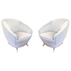Round Midcentury Armchairs by ISA