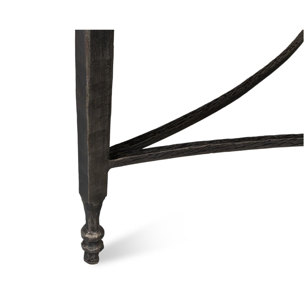 Table basse ronde minimaliste à plateau en marbre en vente 3