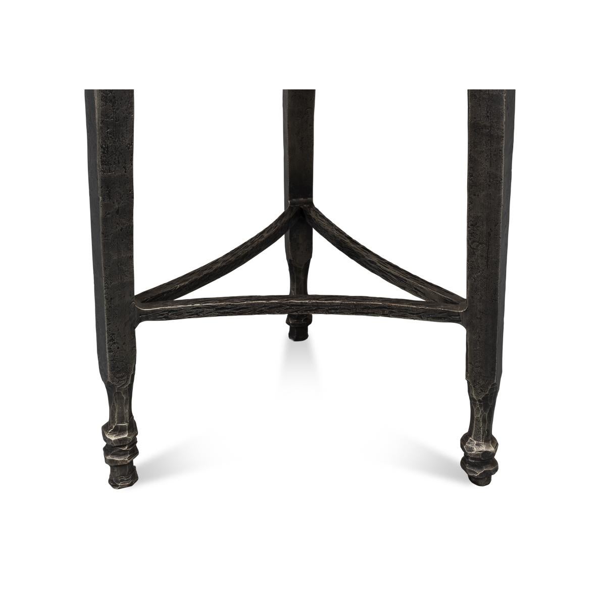 Table d'appoint ronde minimaliste en marbre en vente 2