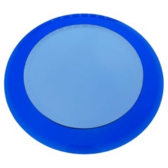 Round mirror attributed to Fontana Arte or Cristal Art