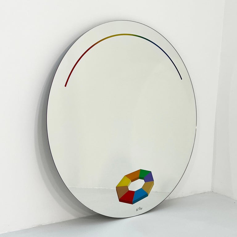 Designer - Lucio Del Pezzo
Producer - Rimadesio
Design Period - Eighties
Measurements - Width 78 cm x Depth 2 cm x Height 78 cm
Materials - Mirror
Color - Multicolored.