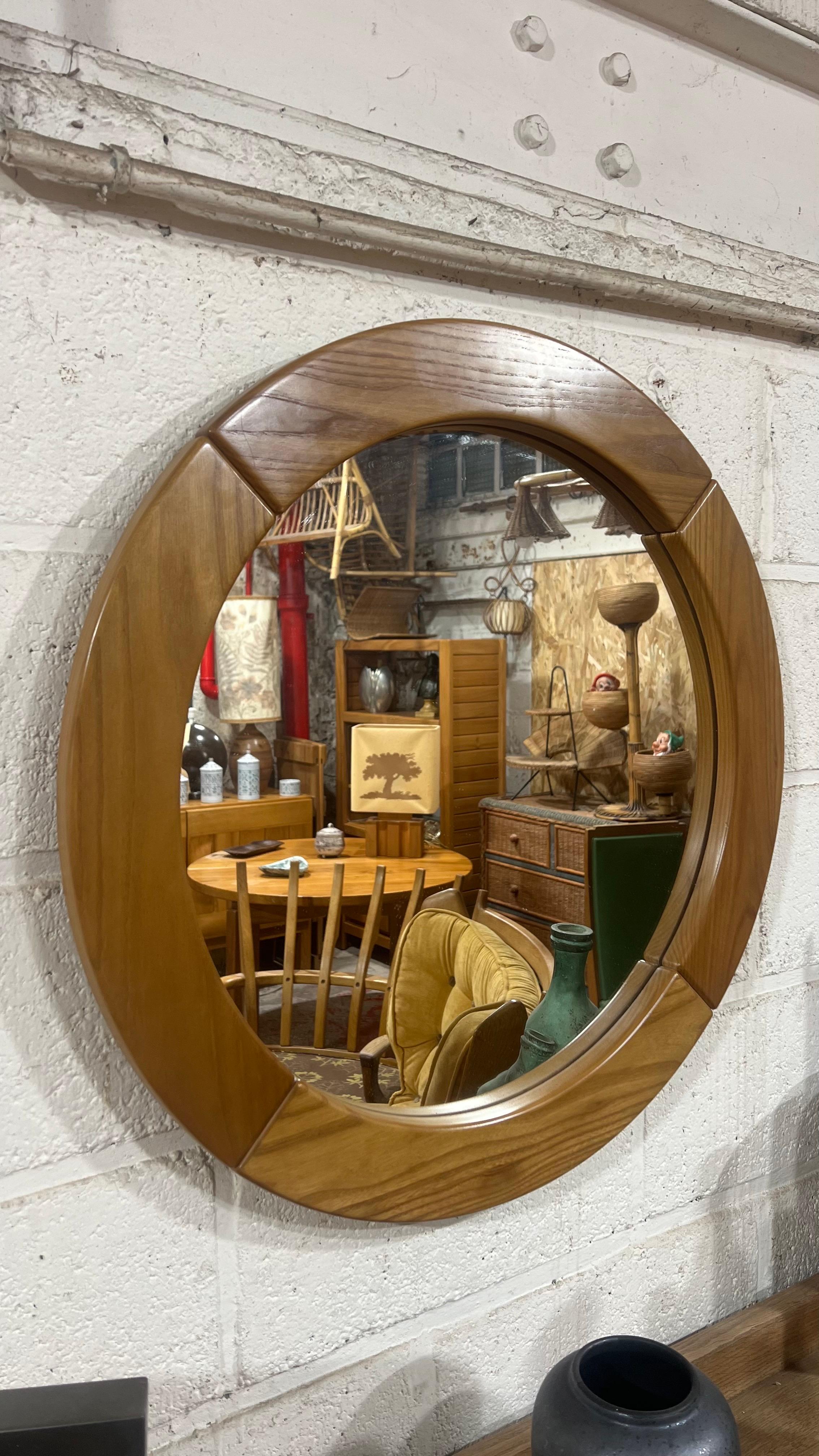Francese Specchio rotondo di Maison Regain in vendita