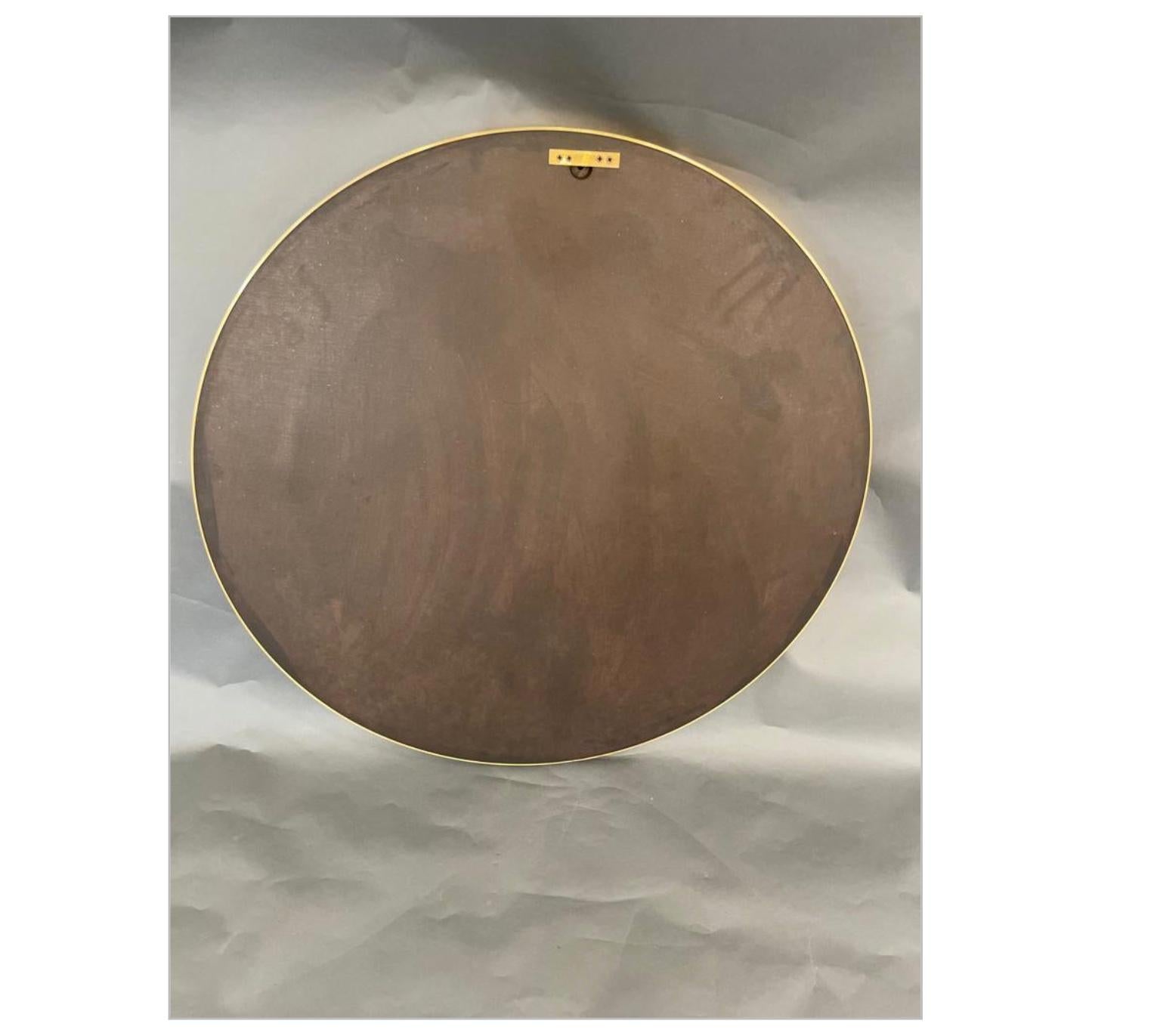 Round Mirror, circa 1980 In Good Condition For Sale In London, GB