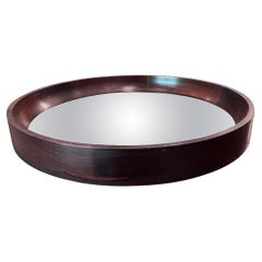 Round Mirror in Hardwood by Sergio Rodrigues, c. 1960s