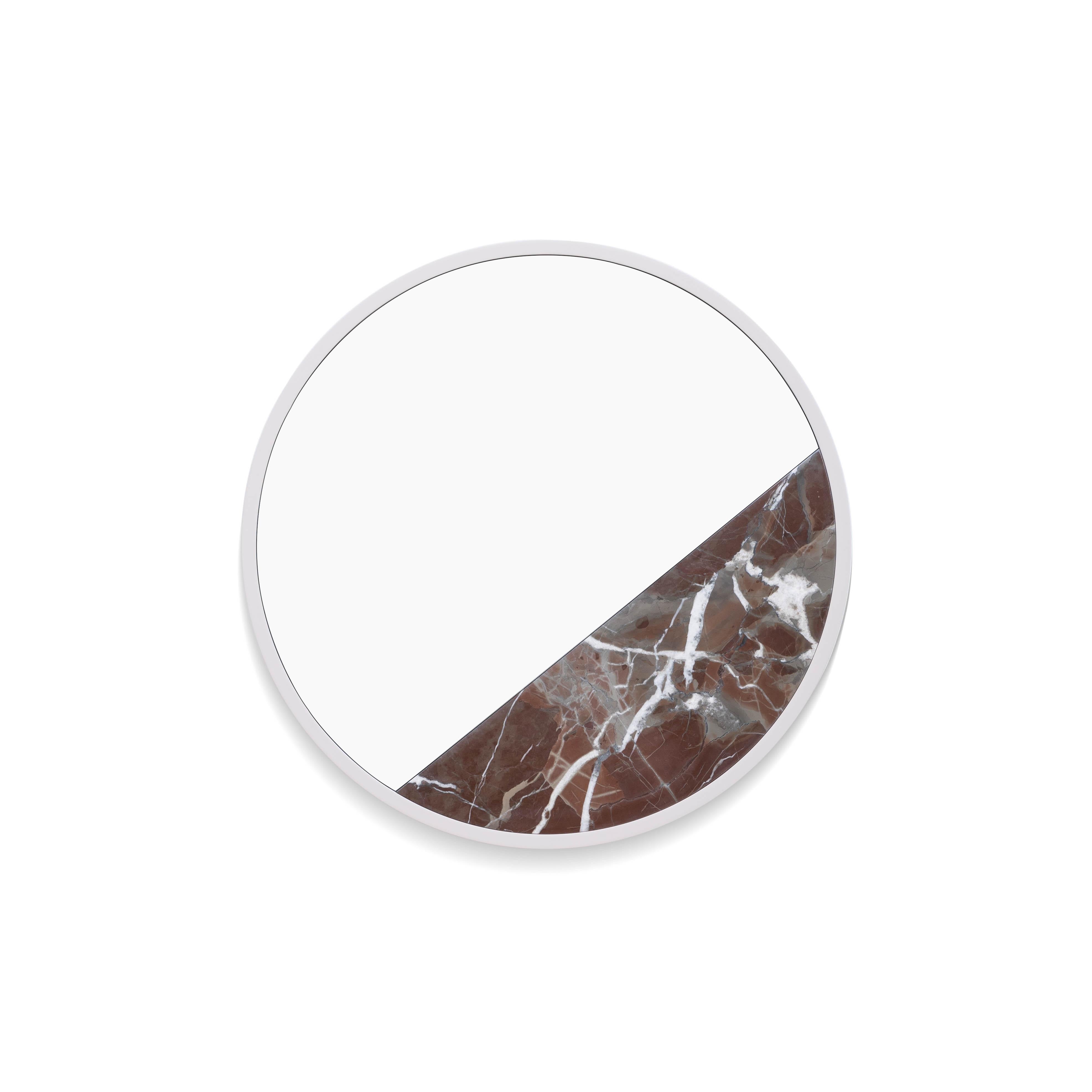 Miroir rond Valentine, fabriqué à la main en Italie Excellent état - En vente à Lentate Sul Seveso, IT
