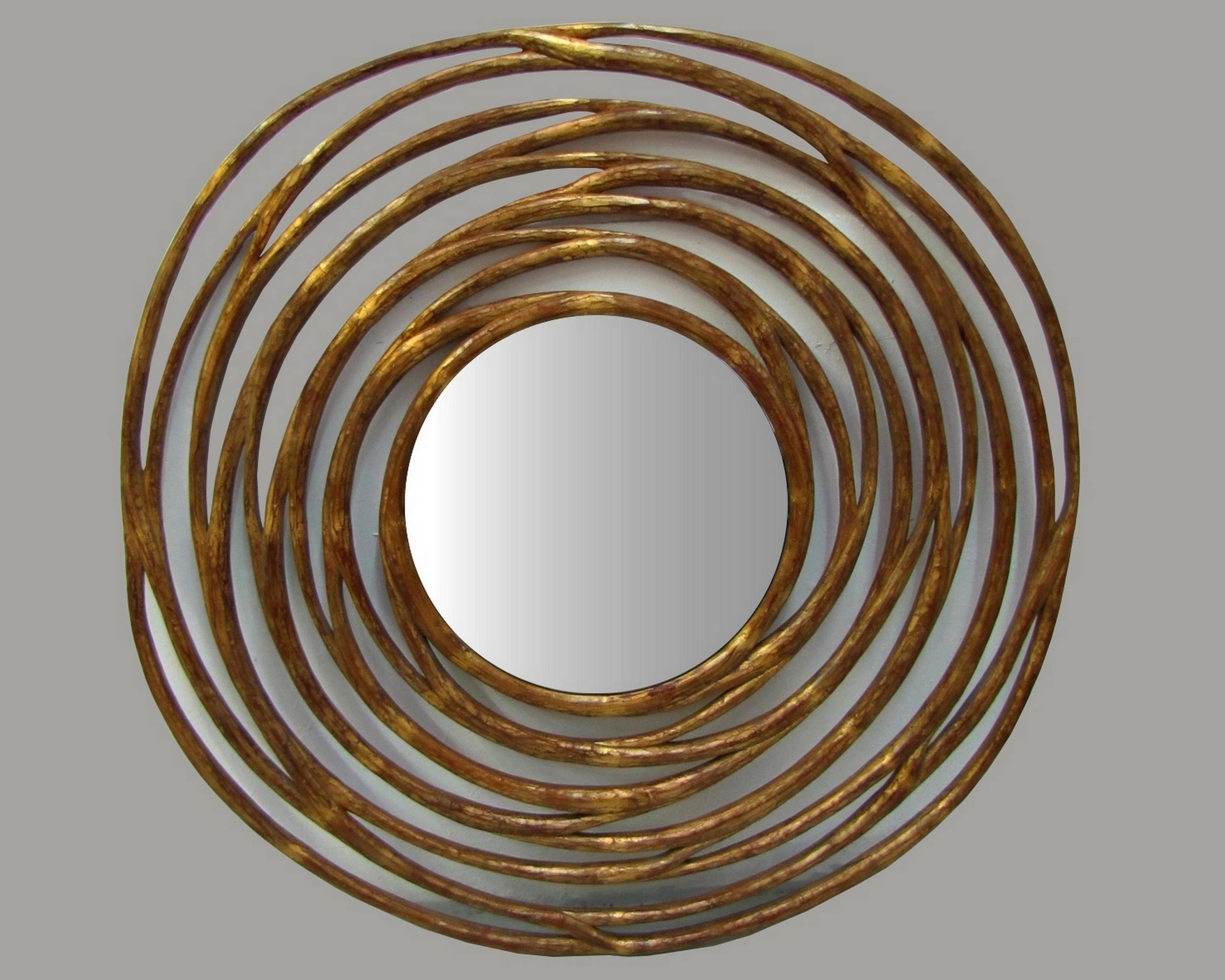 Large round mirror in a carved wooden frame, gilded and patinated.
Overall diameter: 147 cm (57.9 inches)
Mirror diameter: 58 cm (22.8 inches)

Story

Christopher Guy, France (1960-2020)

British luxury furniture designer, founder and chief designer