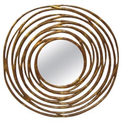 Round mirror with carved and gilded frame, Christopher Guy, Singapore circa 2000