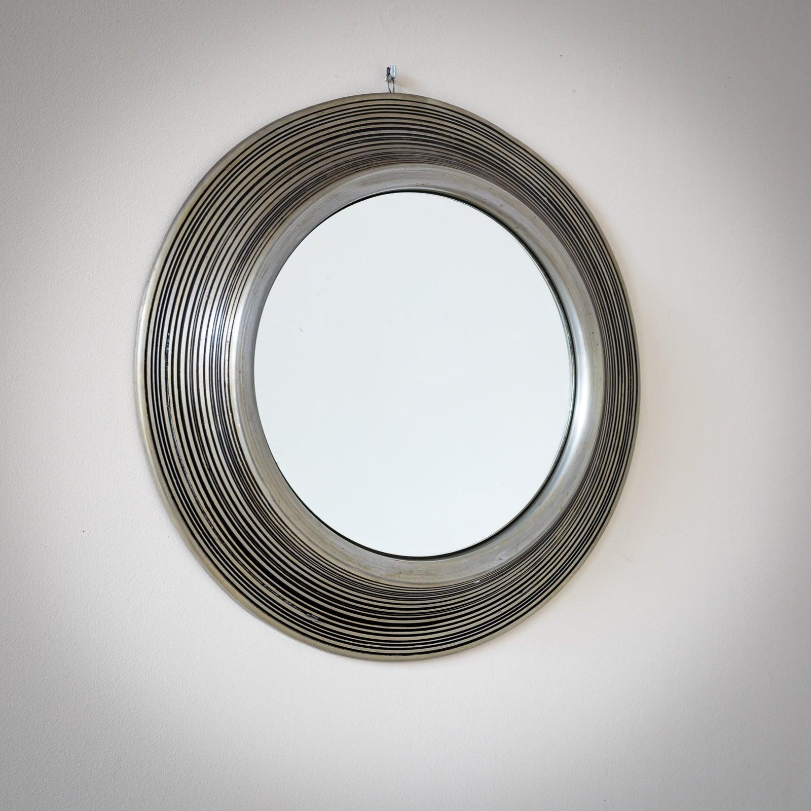 Round Mirrors by Atelier des Orfèvres Rasa Padova, Italy Mid-20th Century 4