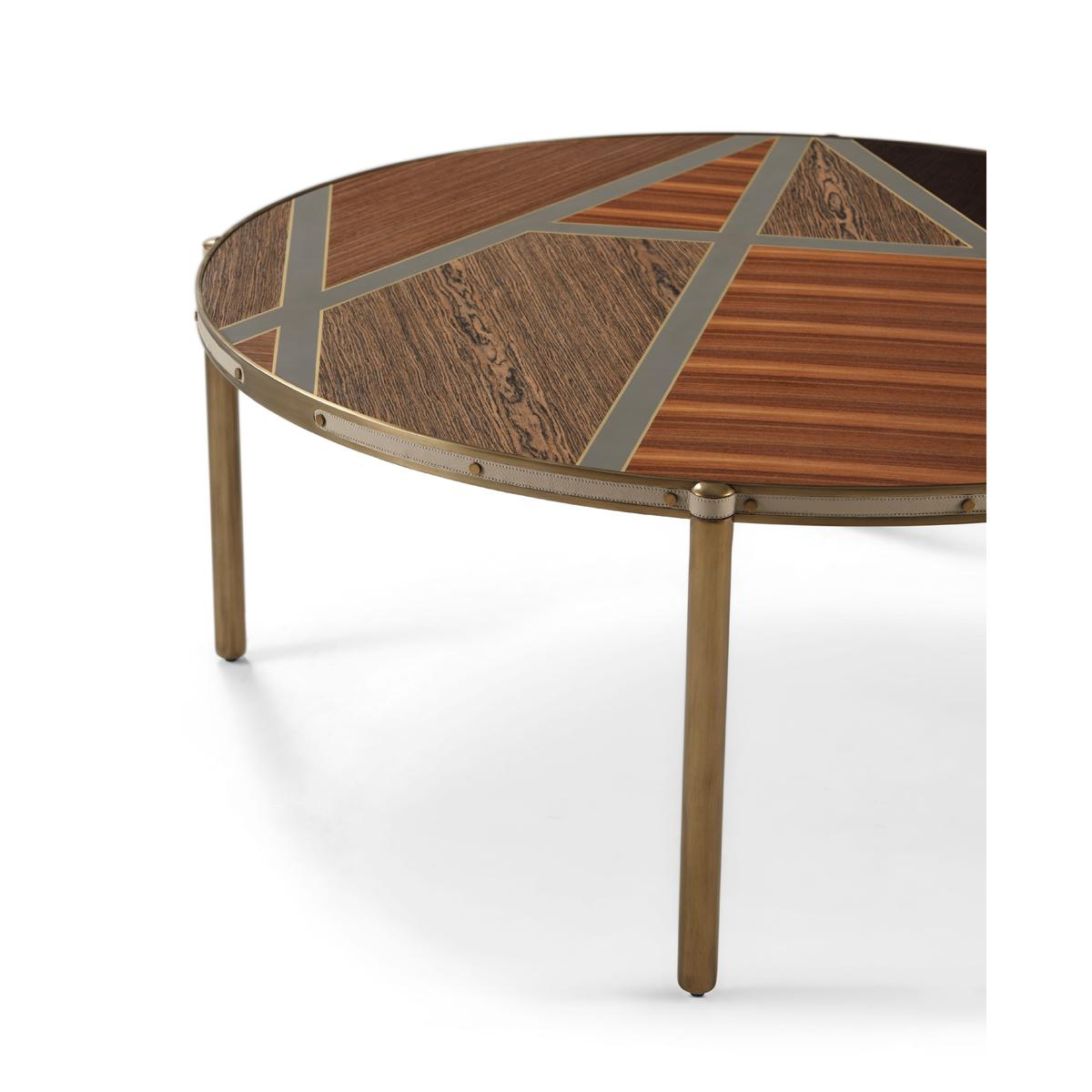 Vietnamese Round Mod Coffee Table For Sale