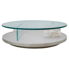 Round Modern Glass Coffee Table, PURO Coffee Table