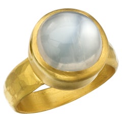 Mondstein-Ring aus 22 Karat Gold