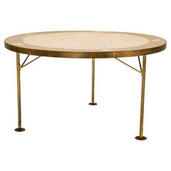Round Mosaic Coffee Table by Berthold Müller-Oerlinghausen, Germany, ca 1960s